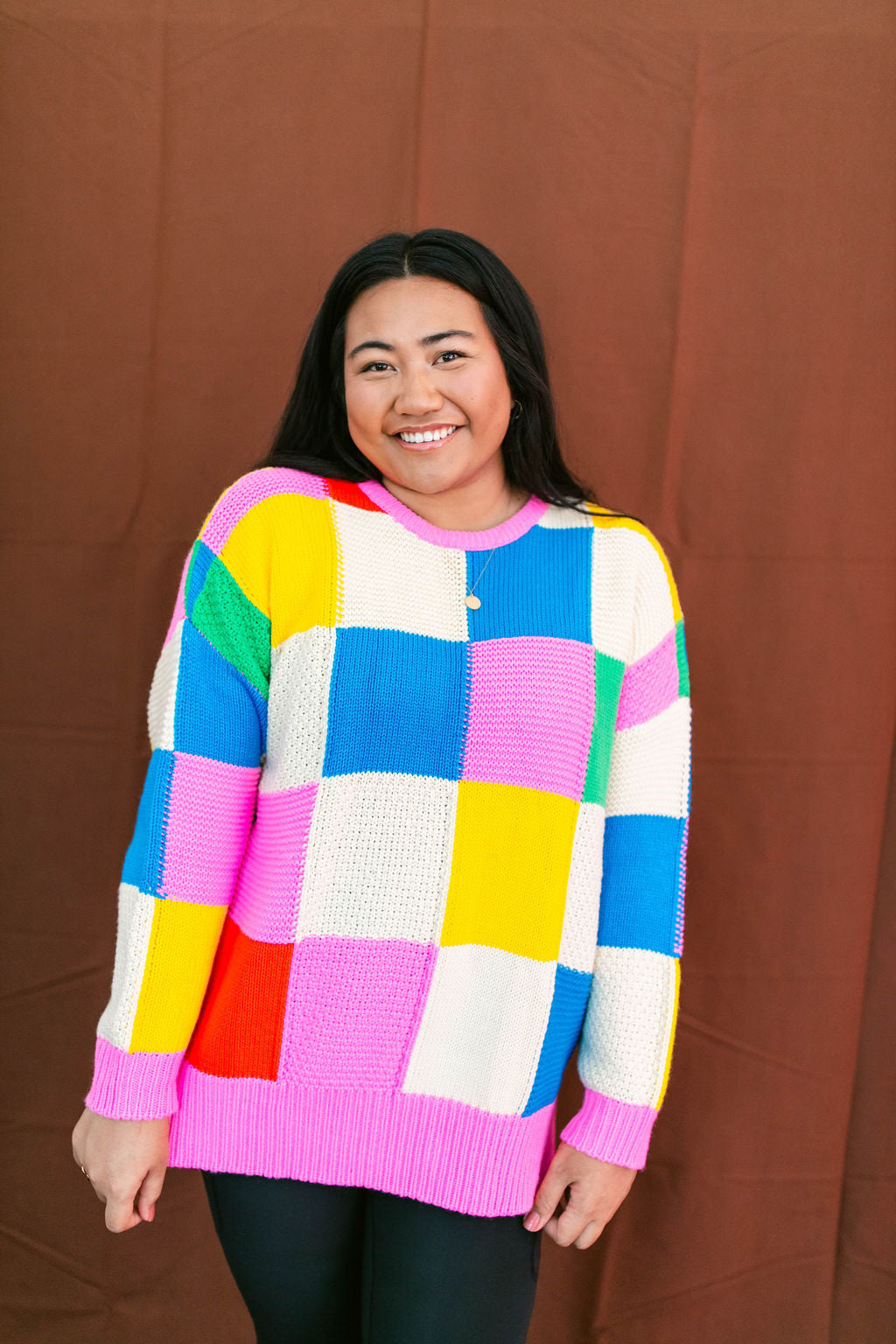 TABY ORIGINAL: Mixed Signals Color Blocking Sweater*** Sizes XS-5X!*** PREORDER PROMO***