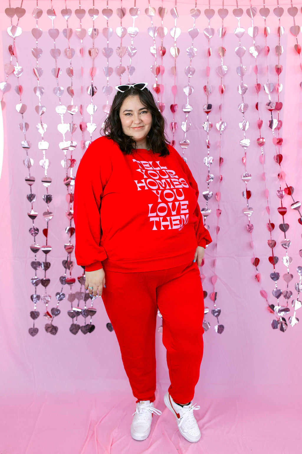 TABY ORIGINAL DESIGN: Tell Your Homies You Love Them Set in RED*** PUFF***& ULTRA SOFT***