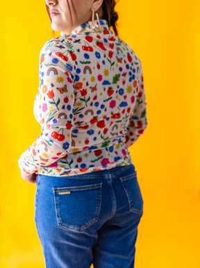 TABY ORIGINAL: Mañana Será Bonito Peekaboo Mesh top IN SIZES XS-5X***