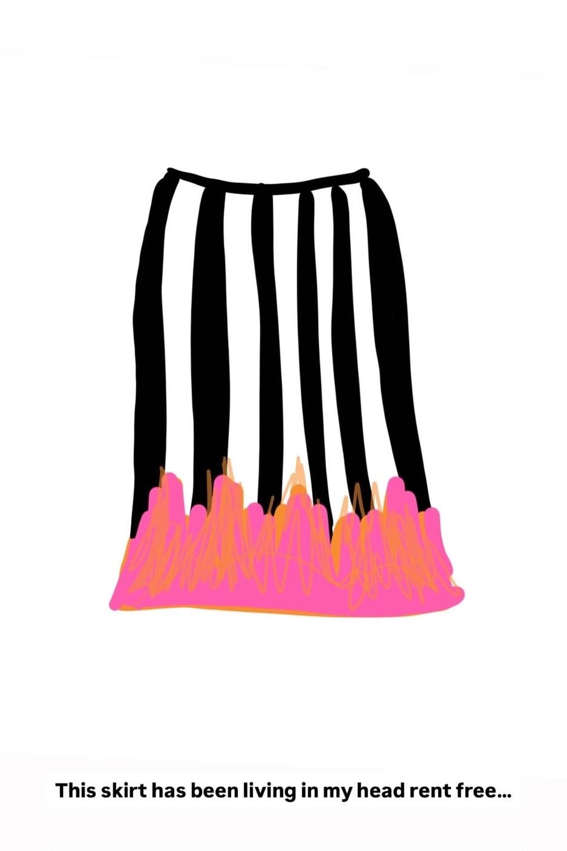 TABY ORIGINAL: Pretty In Flames Skirt Plisse Set in Sizes XS-5X** PREORDER***