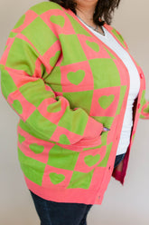 TABY ORIGINAL: Radical Self Love Cardigan In CACTUS KISS** RESTOCKED***