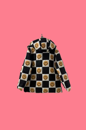 TABY ORIGINAL: Happily Checked Out Puffer Coat In Sizes XS-5X!** PREORDER***