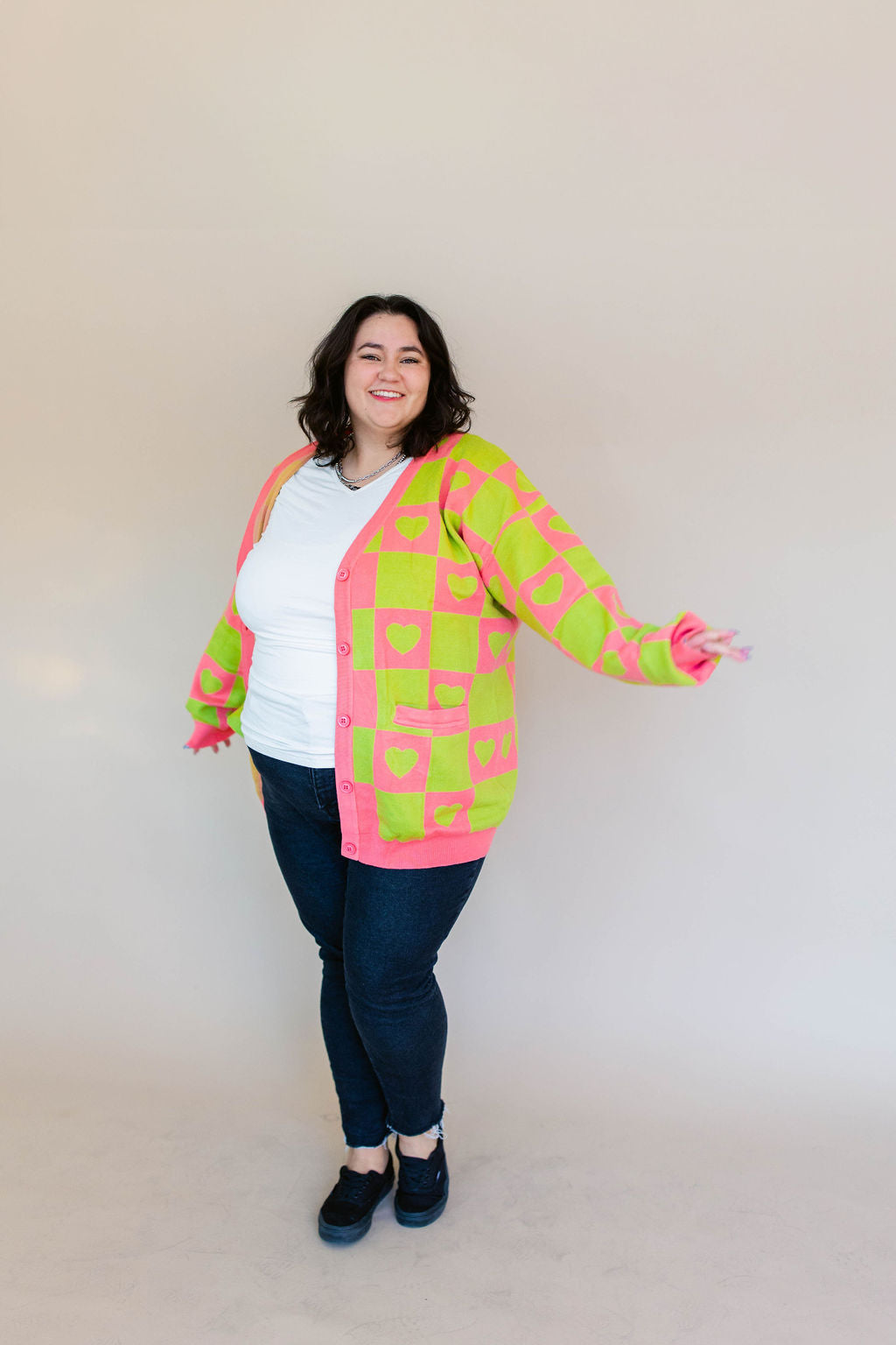 TABY ORIGINAL: Radical Self Love Cardigan In CACTUS KISS*** Sizes XS-5X!***