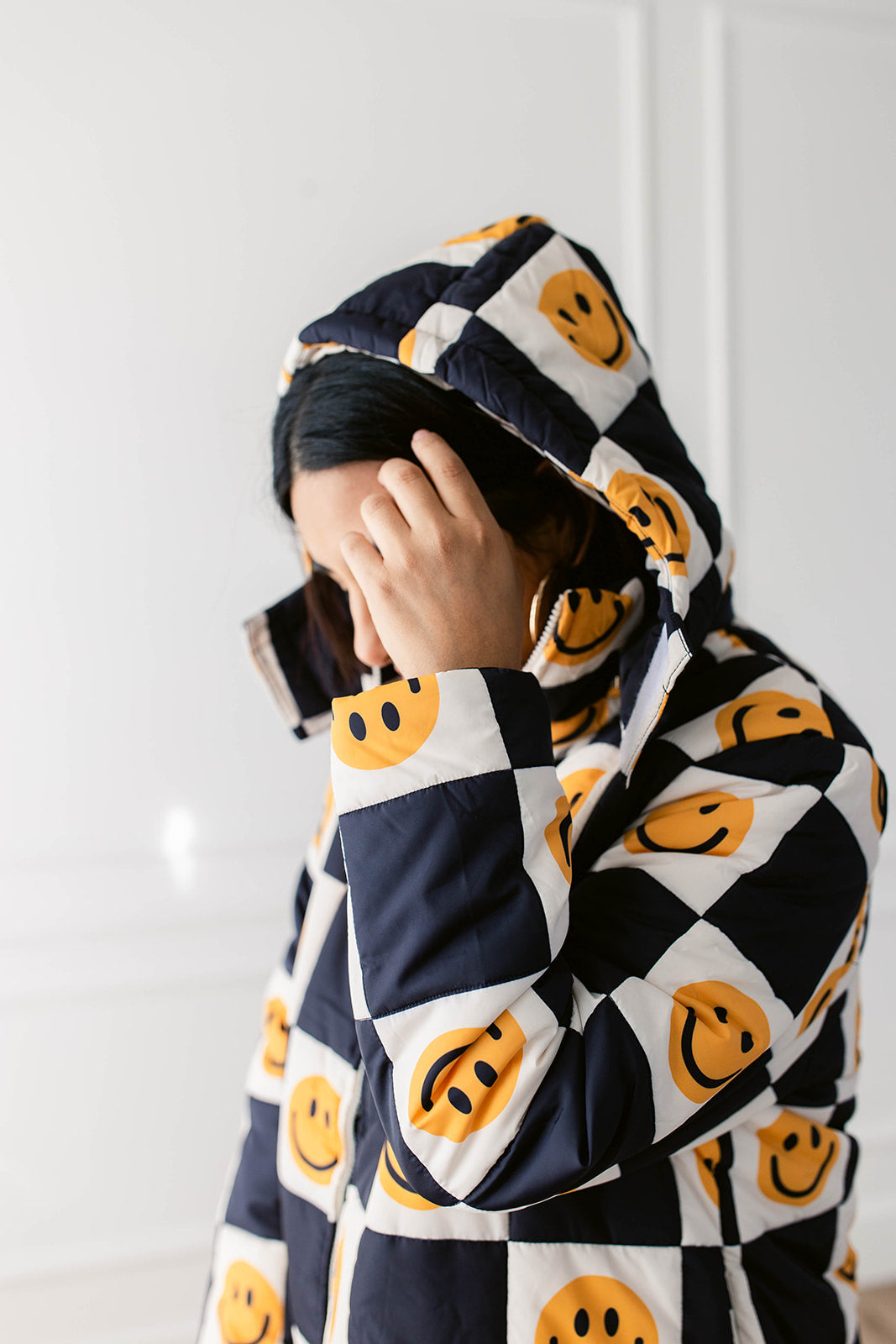 TABY ORIGINAL: Happily Checked Out Puffer Coat In Sizes XS-5X!***