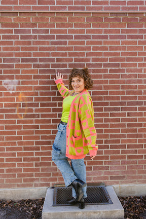 TABY ORIGINAL: Radical Self Love Cardigan In CACTUS KISS*** Sizes XS-5X!***