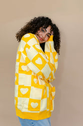 TABY ORIGINAL: Radical Self Love Cardigan In YELLOW**RESTOCKED***
