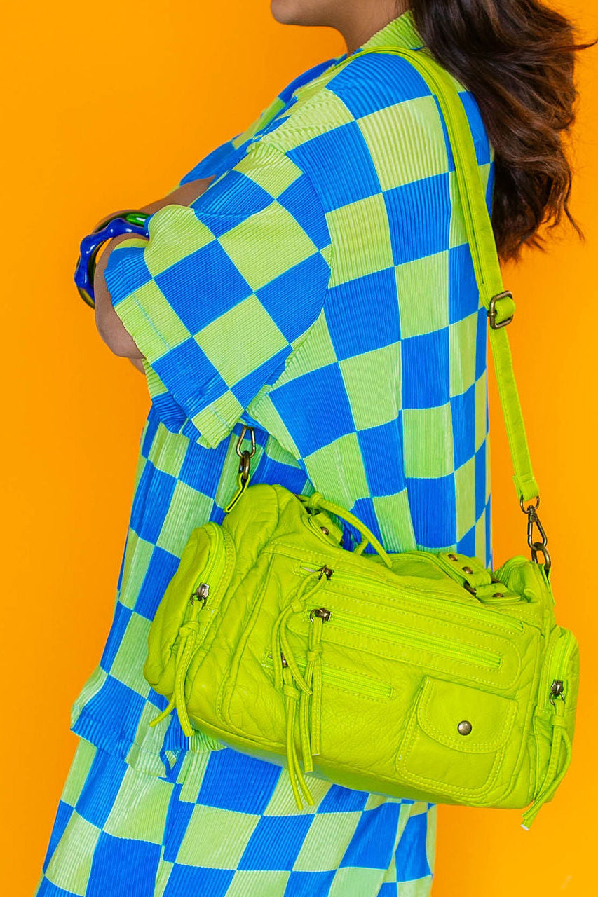 Green Flags Only Shoulder Bag