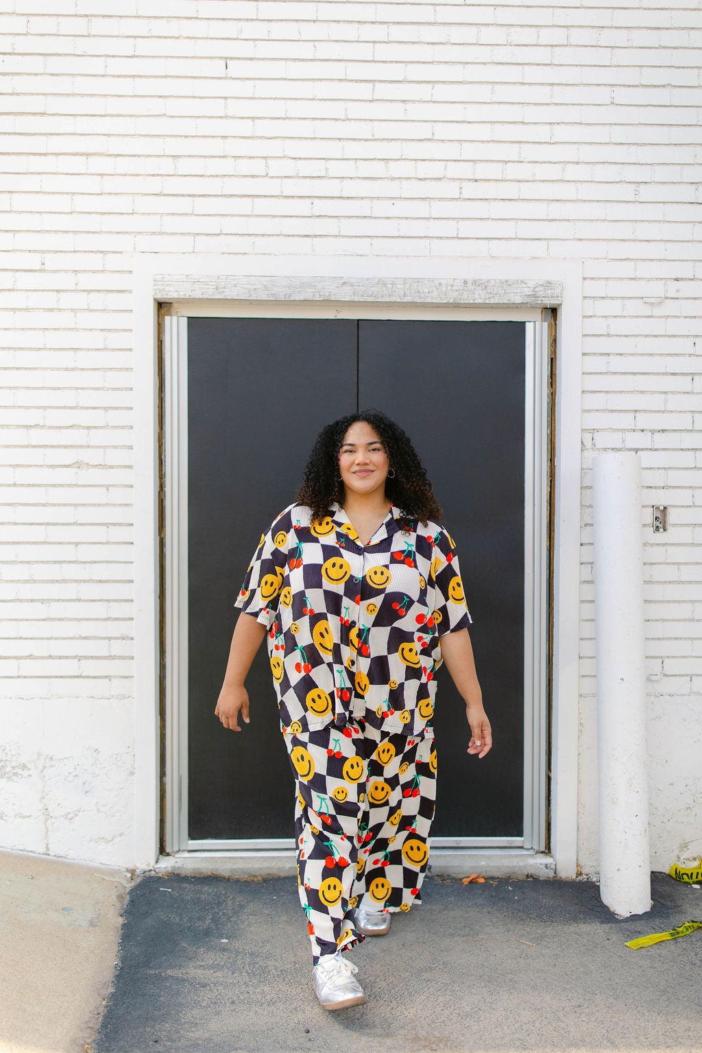 TABY ORIGINAL: The Life of a Smiley Girl Plisse Set in sizes XS-5X***