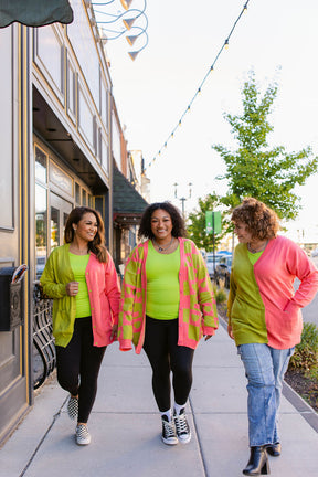 TABY ORIGINAL: The Yin To My Yang Cardigan In CACTUS KISS** In Sizes XS-5X!***