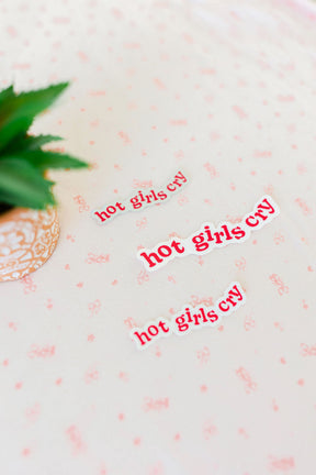 Hot Girls Cry 4.25 Inch Sticker