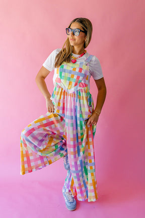 TABY ORIGINAL: Get Noticed Plisse Overall in Sizes XS-5X**