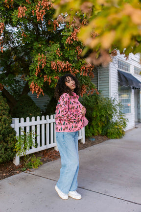 TABY ORIGINAL: Rebel Rose Quilted Jacket In Sizes XS-5X!** PREORDER***