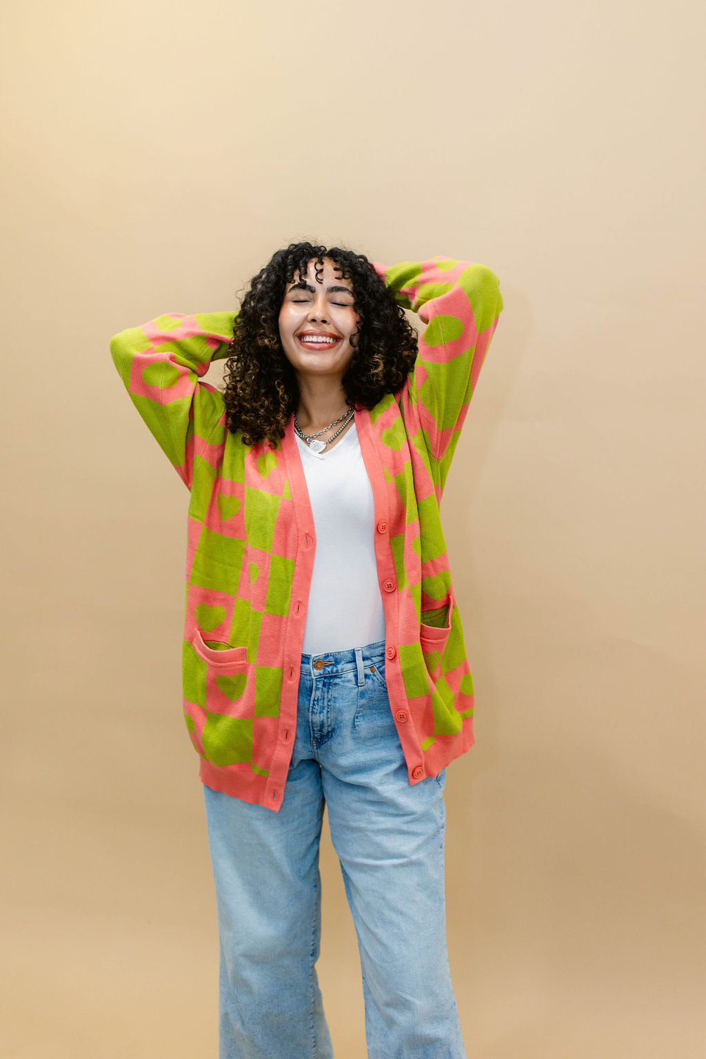 TABY ORIGINAL: Radical Self Love Cardigan In CACTUS KISS*** Sizes XS-5X!***