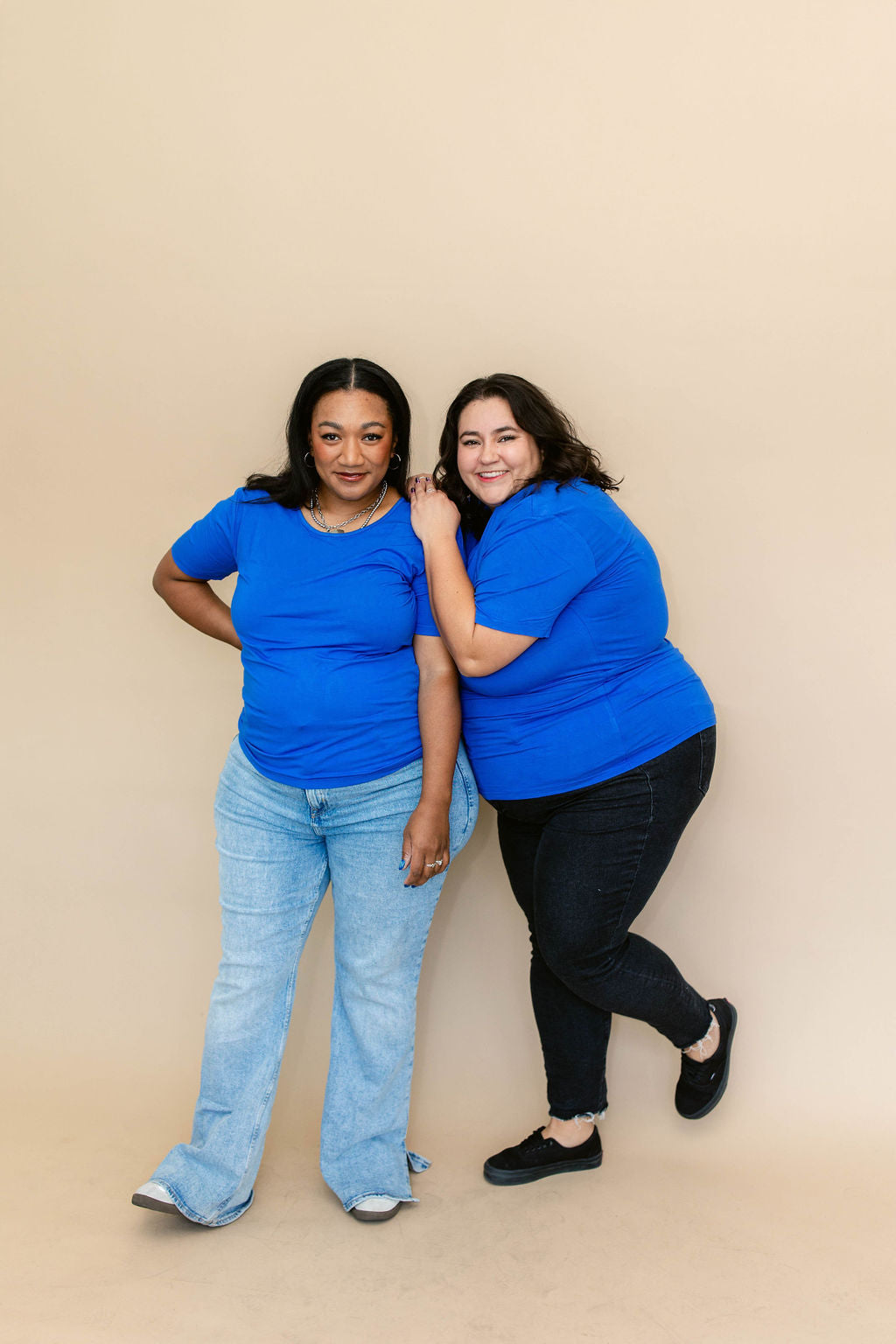 TABY ORIGINAL: Versa Tee In NEW YEAR BLUE*** IN SIZES XS-5X** BUNDLE AND SAVE***