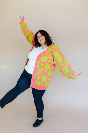 TABY ORIGINAL: Radical Self Love Cardigan In CACTUS KISS*** Sizes XS-5X!***