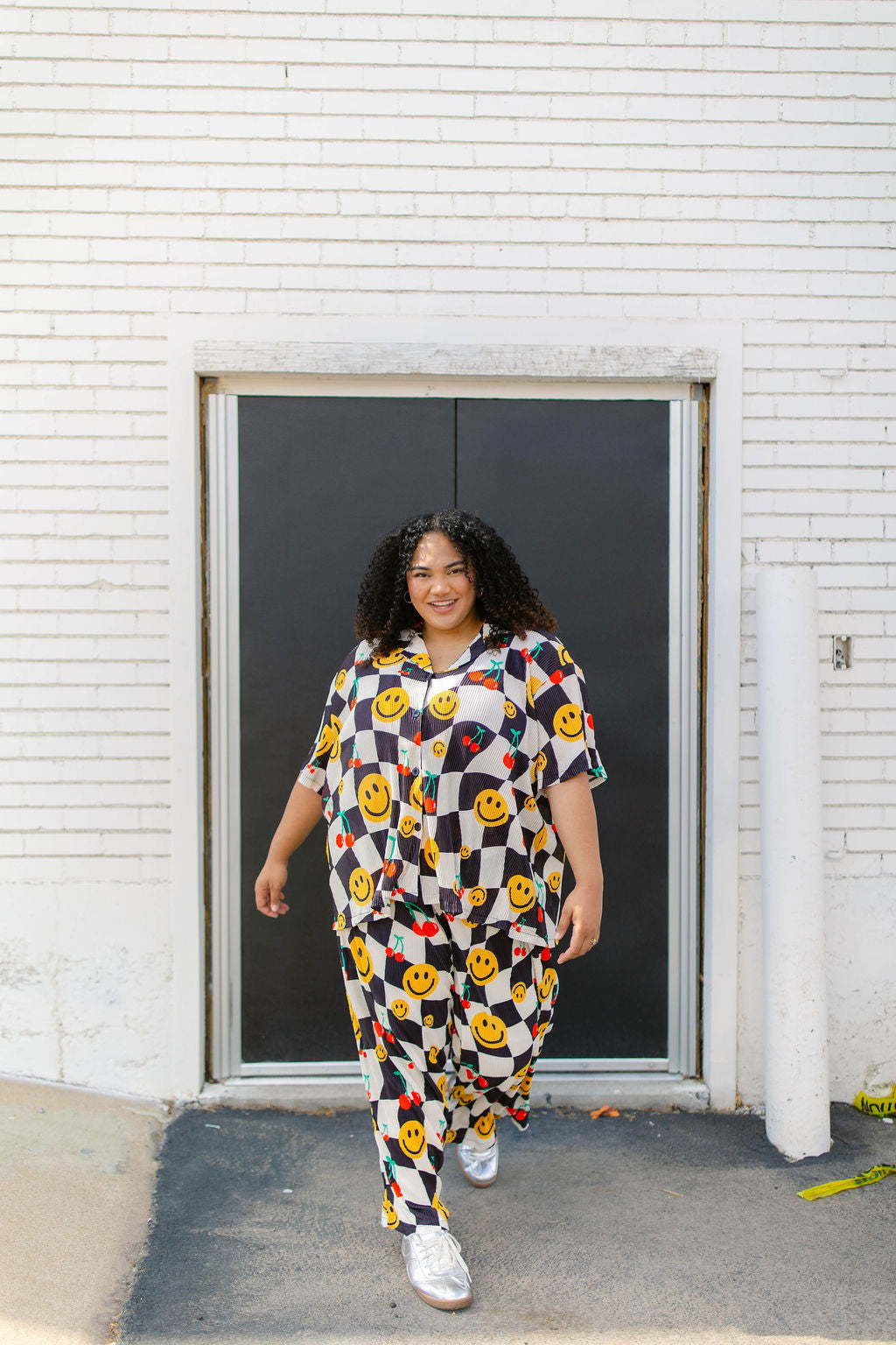 TABY ORIGINAL: The Life of a Smiley Girl Plisse Set in sizes XS-5X***