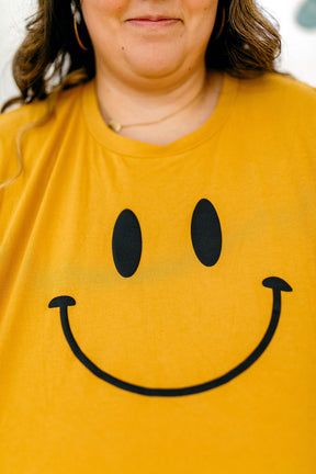 TABY ORIGINAL DESIGN: Smiley Boxy Tee PUFF***