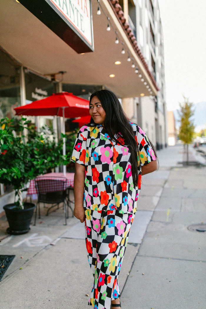 TABY ORIGINAL: In My Blooming Era Plisse Set IN SIZES XS-5X***