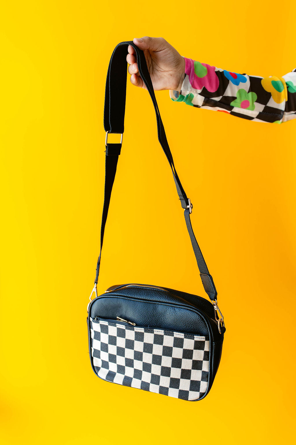 Checkered Camera Bag