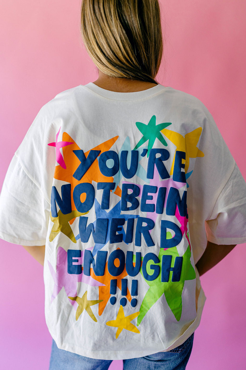 TABY ORIGINAL: You're Not Being Weird Enough Boxy Tee in sizes XS-5X*** PREORDER***