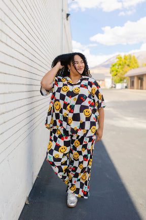 TABY ORIGINAL: The Life of a Smiley Girl Plisse Set in sizes XS-5X***