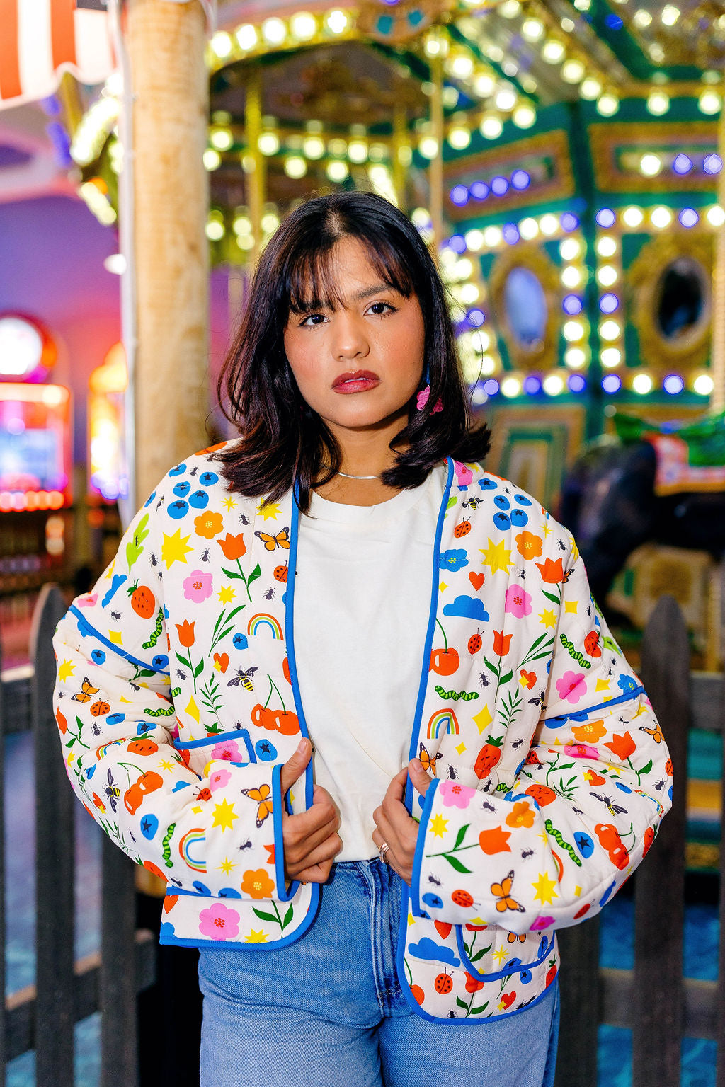 TABY ORIGINAL: Mañana Sera Bonito Quilted Jacket In Sizes XS-5X!***