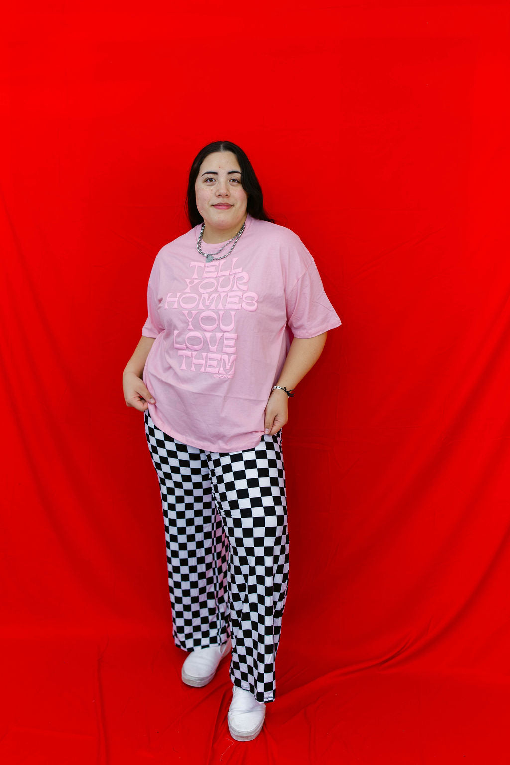 Checkered Wide Leg Bottoms RESTOCKED***