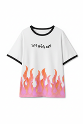 TABY ORIGINAL: Hot Girls Cry X Pretty In Flames Boxy Tee PREORDER PROMO***