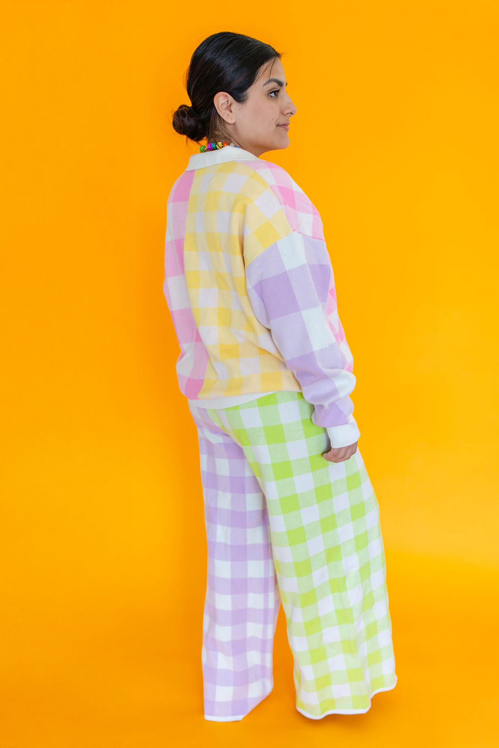 TABY ORIGINAL: Sweet Gingham Sweater & Pant Set IN SIZES XS-5X** PREORDER PROMO***