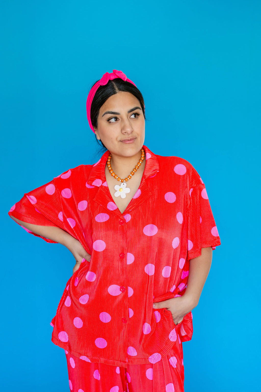 TABY ORIGINAL: Pep In Your Step Polkadot 3 Piece Plisse Set
