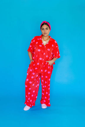 TABY ORIGINAL: Pep In Your Step Polkadot 3 Piece Plisse Set