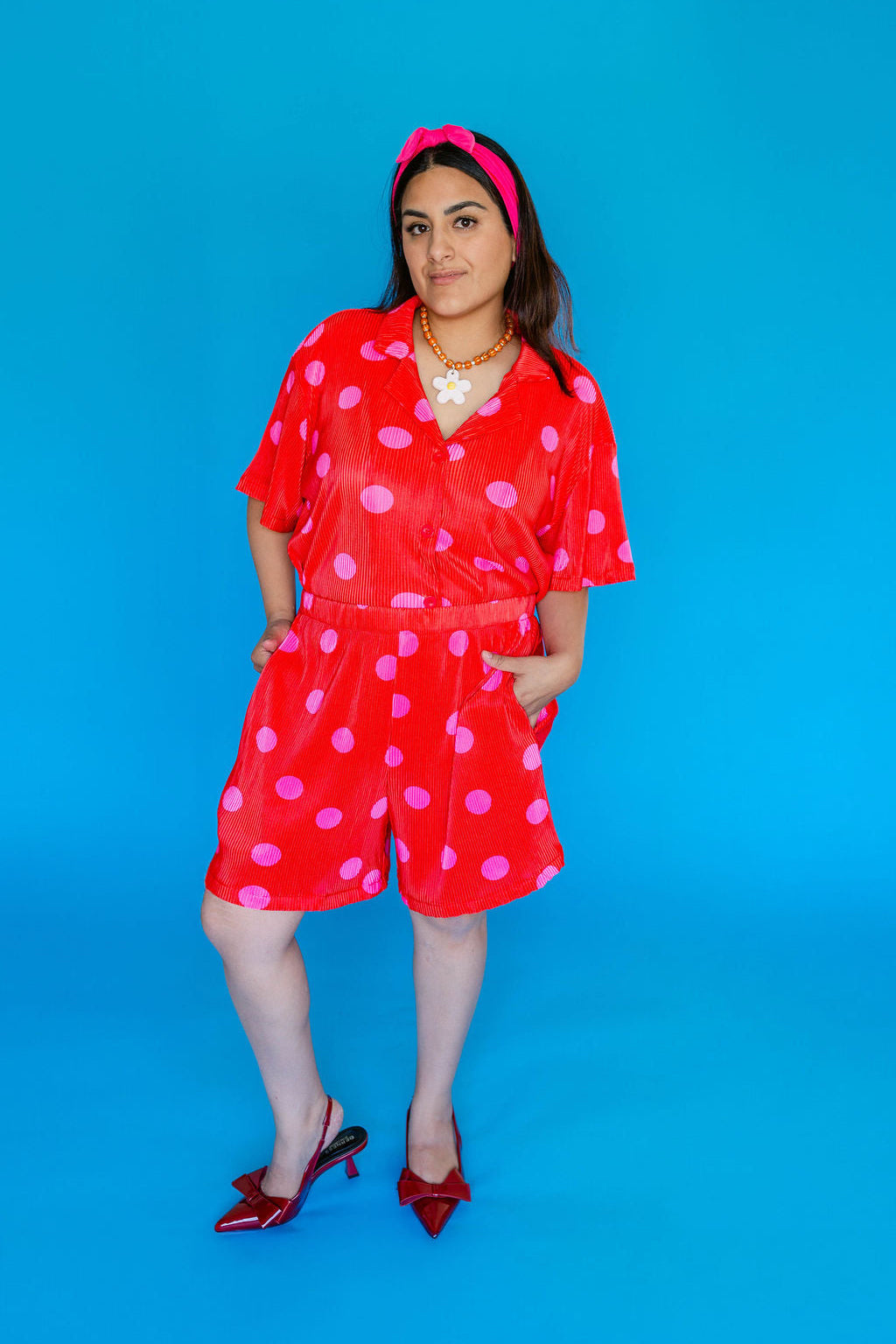 TABY ORIGINAL: Pep In Your Step Polkadot 3 Piece Plisse Set
