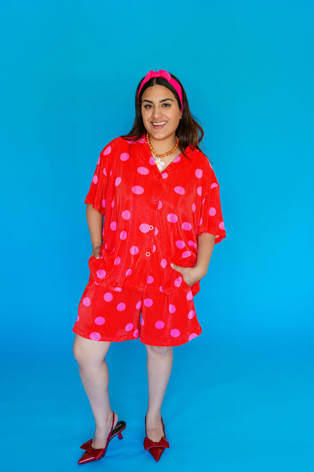 TABY ORIGINAL: Pep In Your Step Polkadot 3 Piece Plisse Set