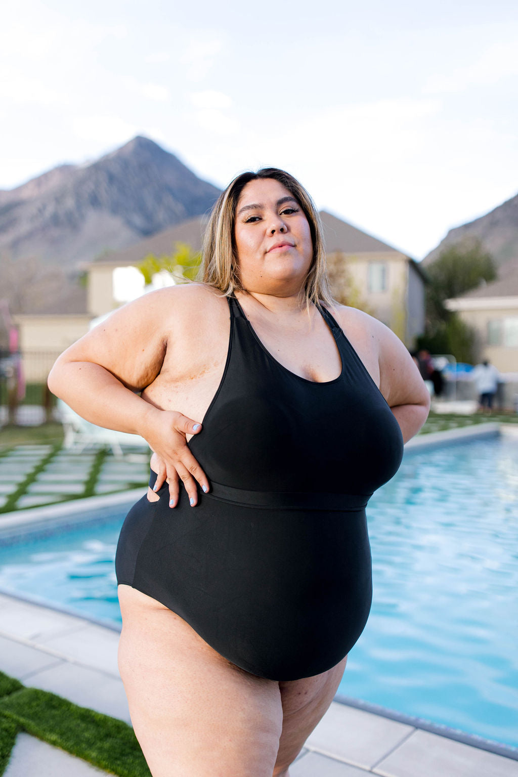 TABY ORIGINAL DESIGN: BRB, Chilling By The Pool In My 1 Piece Swimsuit IN SIZES XS-5X***