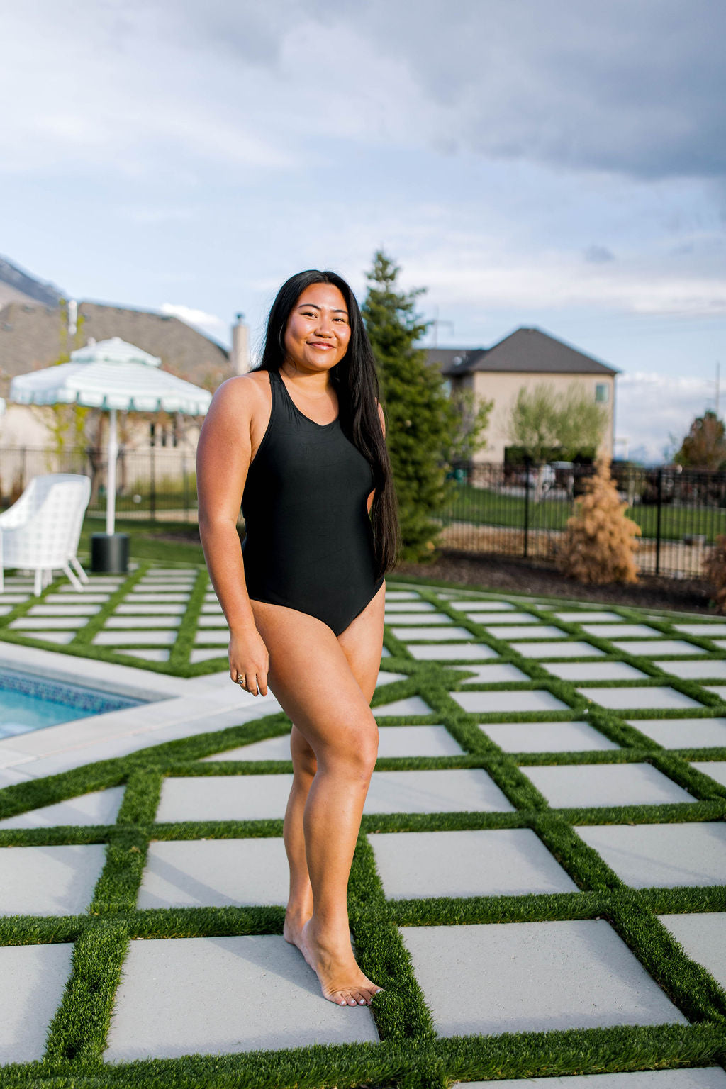 TABY ORIGINAL DESIGN: BRB, Chilling By The Pool In My 1 Piece Swimsuit IN SIZES XS-5X***