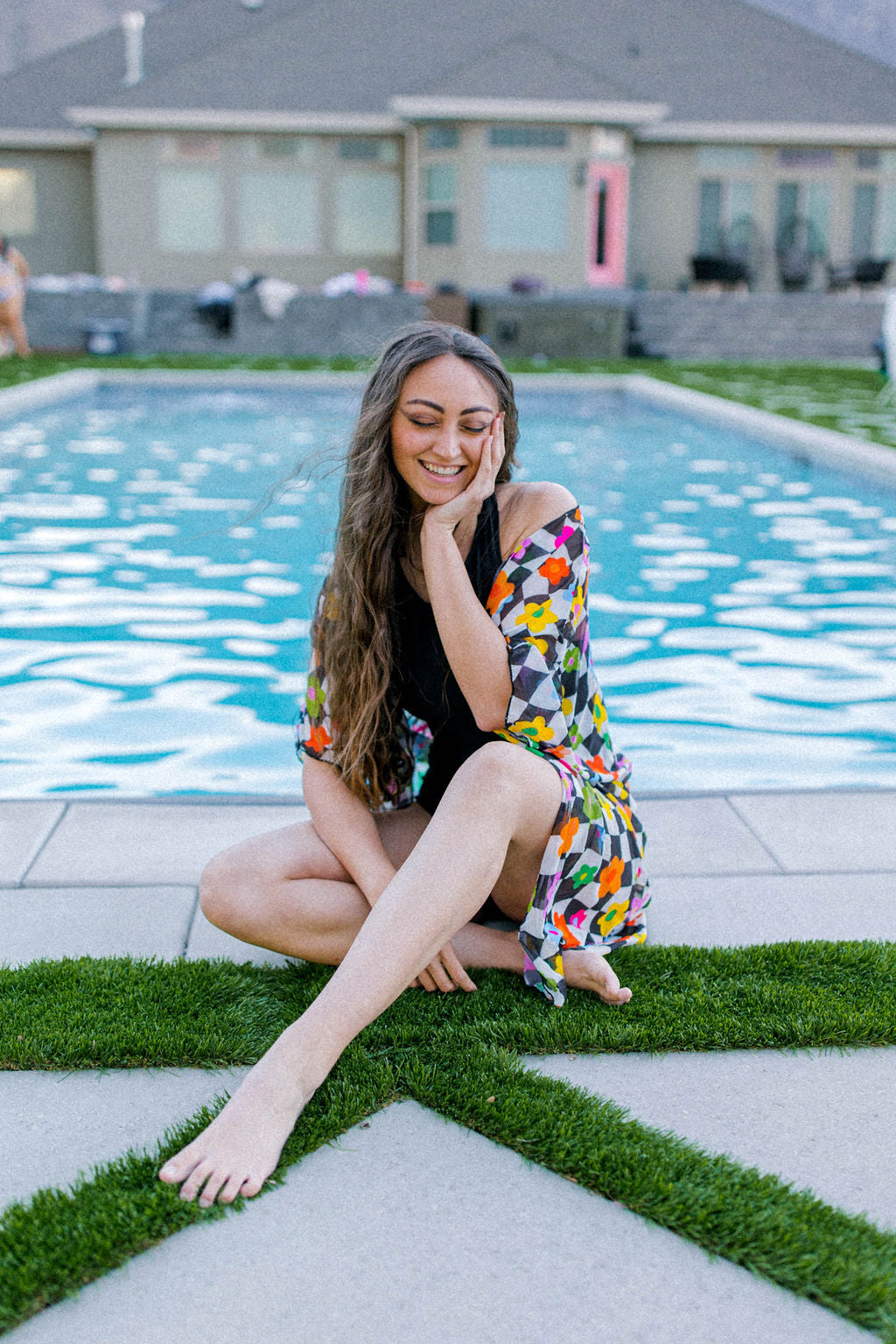 TABY ORIGINAL DESIGN: BRB, Chilling By The Pool In My 1 Piece Swimsuit IN SIZES XS-5X***