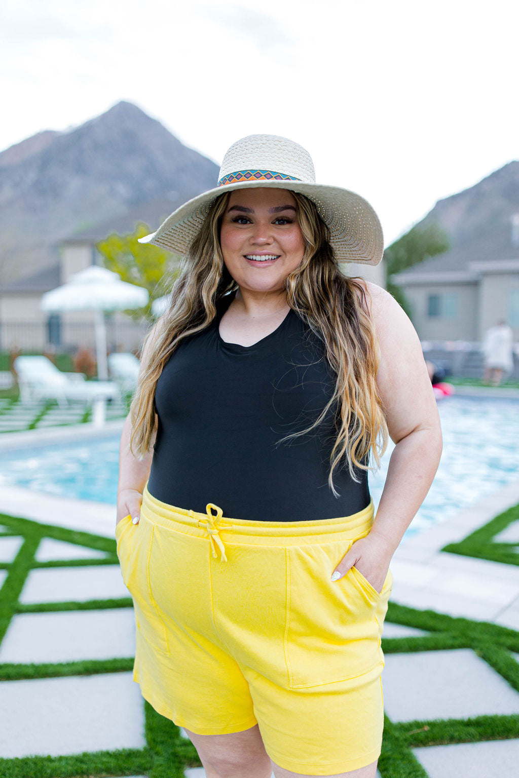 TABY ORIGINAL DESIGN: BRB, Chilling By The Pool In My 1 Piece Swimsuit IN SIZES XS-5X***