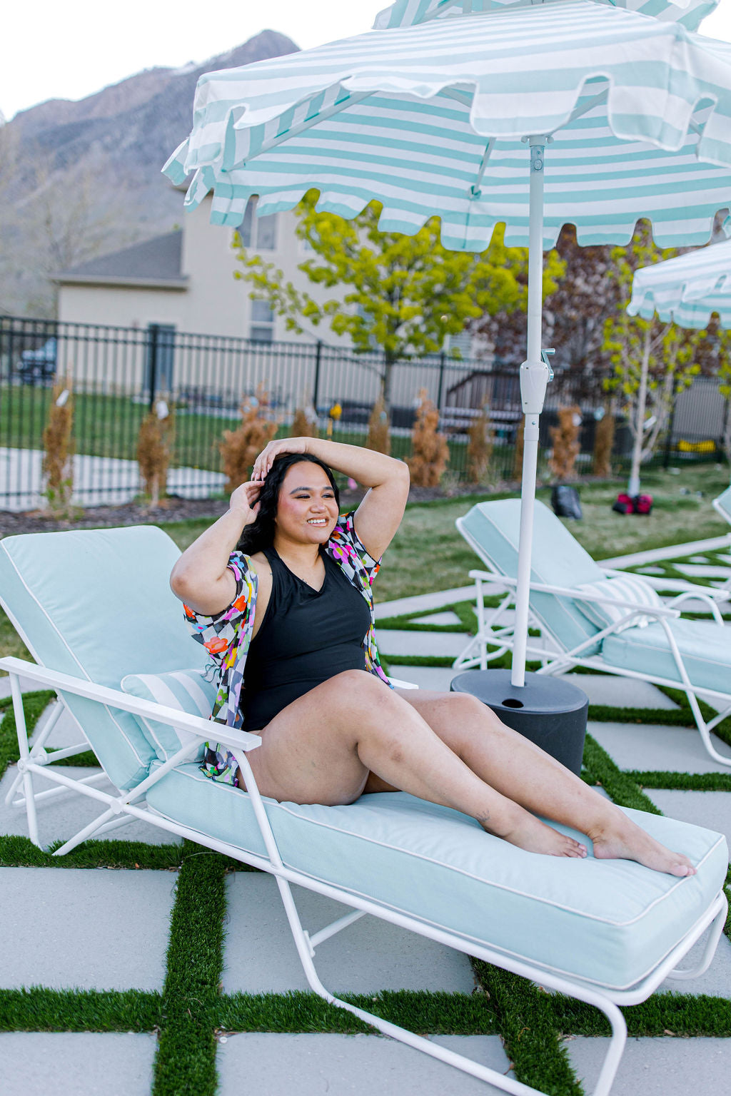 TABY ORIGINAL DESIGN: BRB, Chilling By The Pool In My 1 Piece Swimsuit IN SIZES XS-5X***