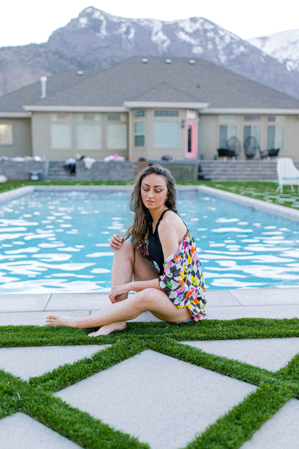 TABY ORIGINAL DESIGN: BRB, Chilling By The Pool In My 1 Piece Swimsuit IN SIZES XS-5X***