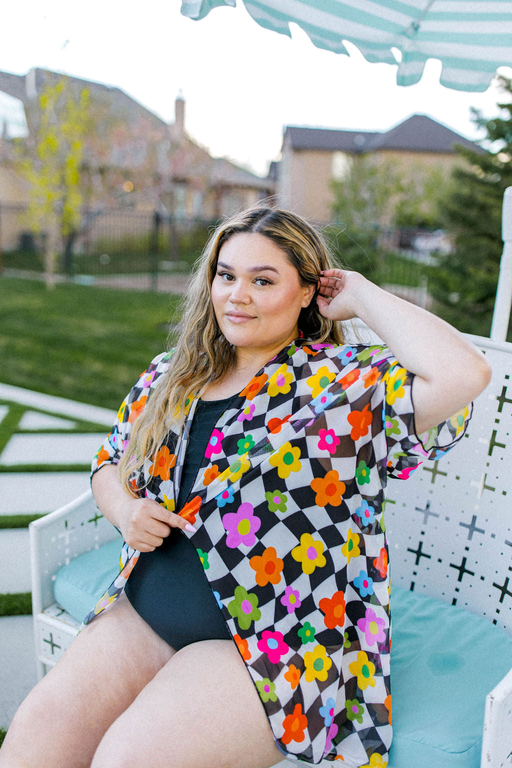 TABY ORIGINAL DESIGN: BRB, Chilling By The Pool In My 1 Piece Swimsuit IN SIZES XS-5X***