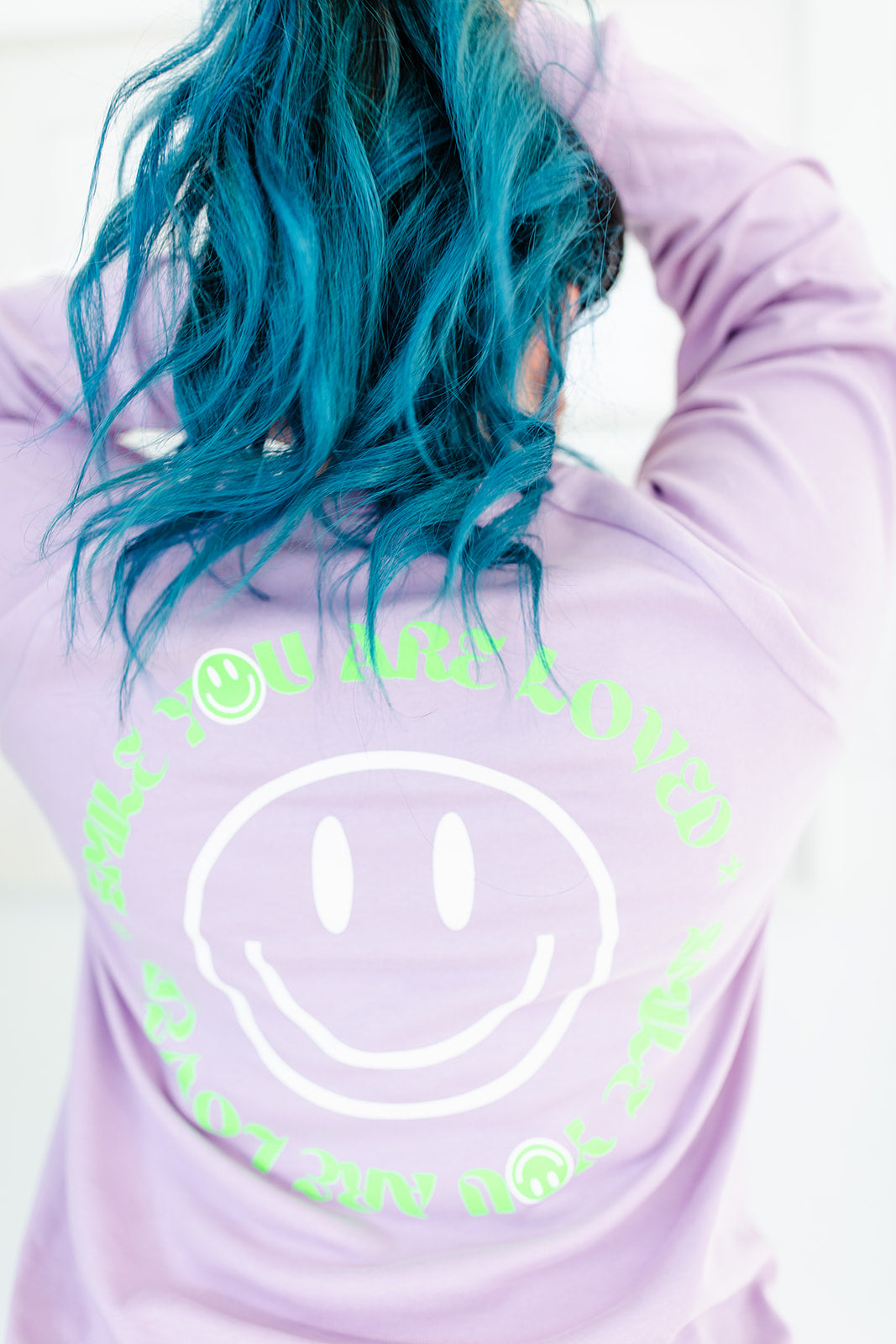 TABY ORIGINAL DESIGN: Keep On Smiling Pullover In LILAC** RESTOCKED***