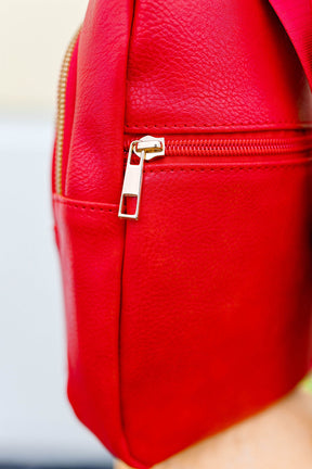 Follow Your Own Path Sling Bag In RED***