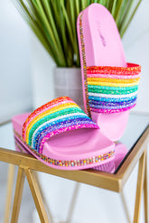 Rainbow Bright Slide Sandals