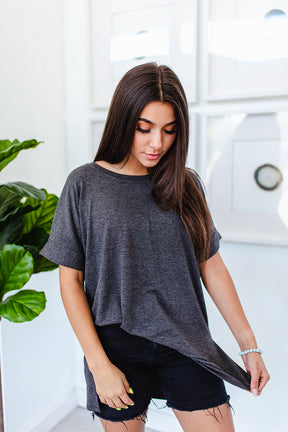 Willow Tee In CHARCOAL*** RESTOCKED***