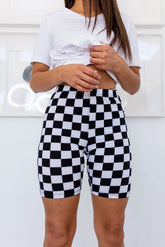 Checkered Biker Shorts RESTOCKED***