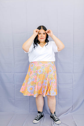 Get Your Groove On Skirt In Sizes XS-5X!***