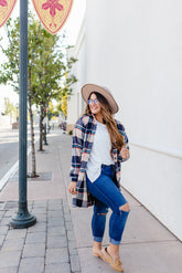 Vagabond Plaid Jacket In TAUPE*** RESTOCKED*** AVAILABLE IN SIZES SMALL-3X!!***