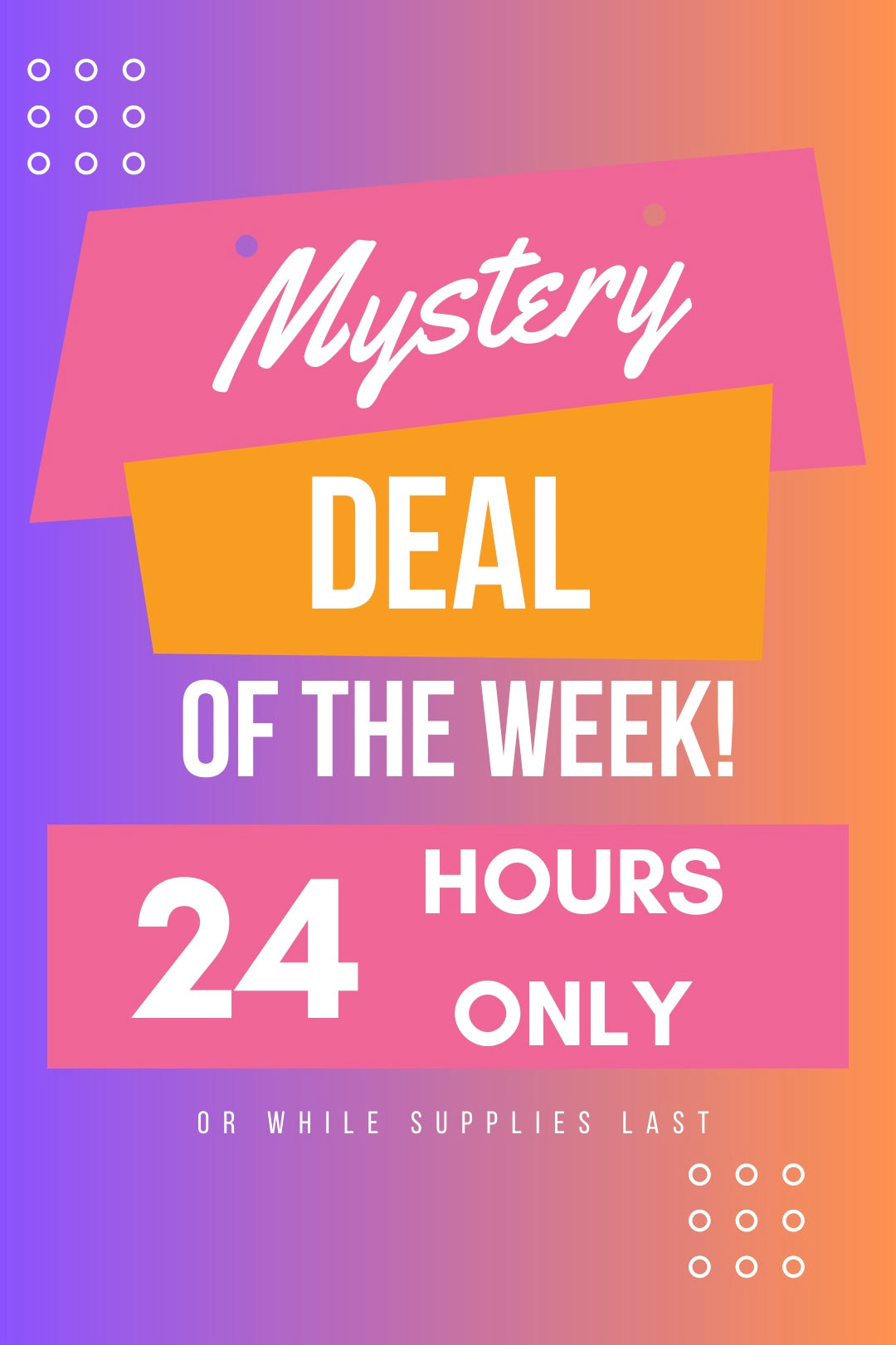 Mystery Deal Of The Week XS-5X***