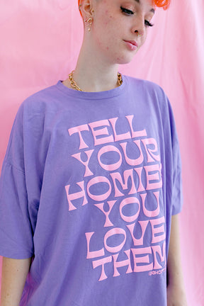 TABY ORIGINAL: Tell Your Homies You Love Them Boxy Tee EXTREME PUFF***