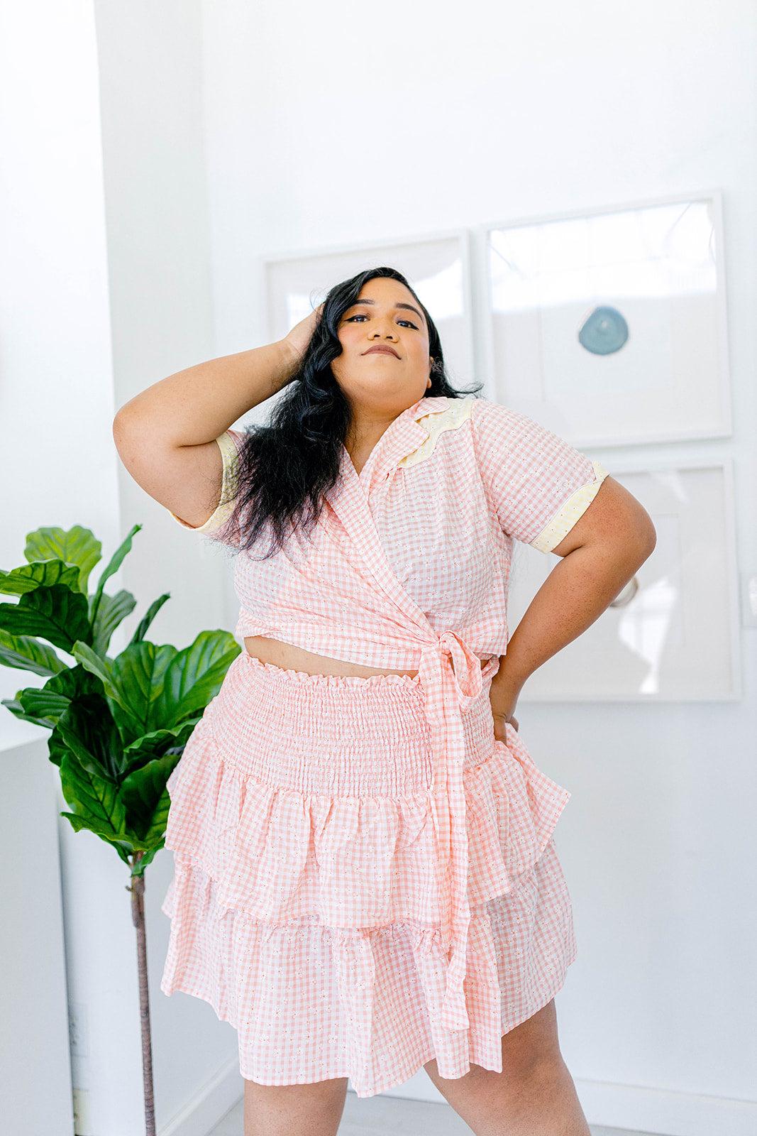The Cutest Gingham Skirt In Sizes XS-5X***